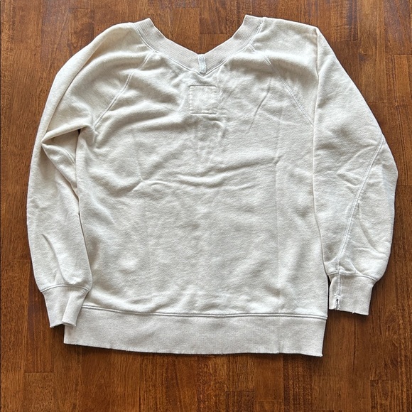 Aerie womens minimalist running errands long sleeve relax fit cream shirt XXS​ - Picture 5 of 7